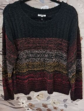 Maurices Multicolor Striped Knit Sweater